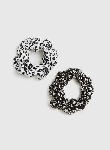 Резинка для волосся 2 шт L-FR-4604 BLACK_WHITE