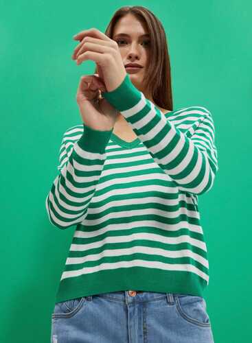 Светр L-SW-4004 OFF WHITE_GREEN