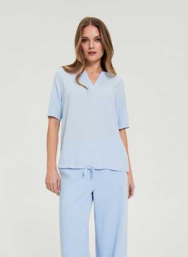 Блузка L-KO-4919 BLUE