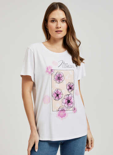 Футболка L-TS-4333  WHITE