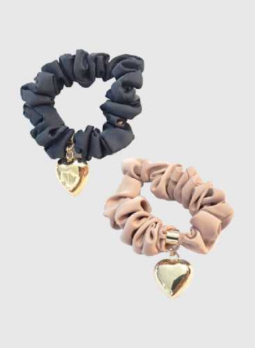 Резинка для волосся 2 шт L-FR-4603 DUSTY PINK