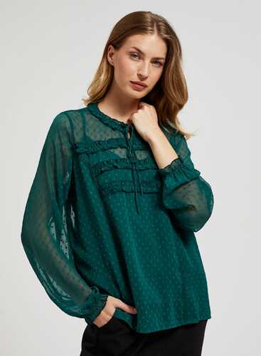 Блузка Z-KO-4546 D.GREEN