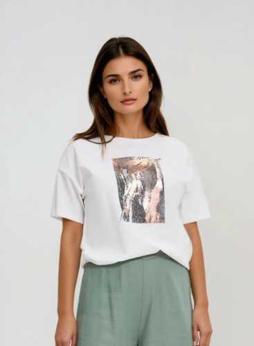 Футболка L-TS-4749 OFF WHITE