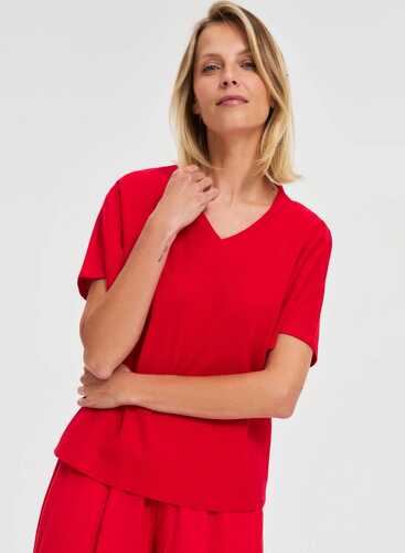 Футболка лакоста L-TS-4699 RED