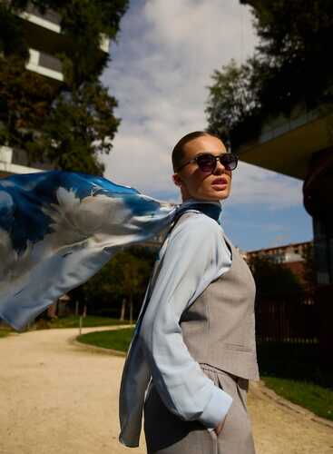 Шарф L-SZ-4918 BLUE