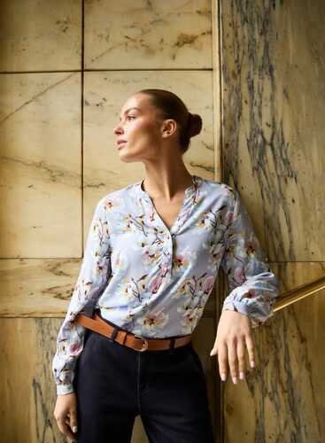 Блузка L-KO-4907 BLUE