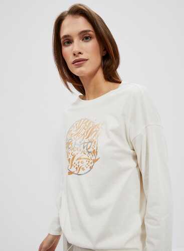 Лонгслів L-TS-4007 OFF WHITE