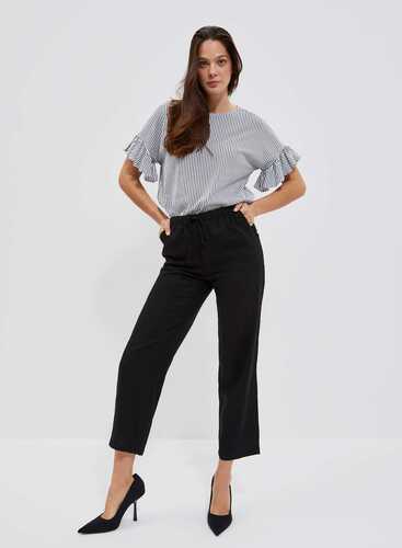 Штани L-SP-4029 BLACK льон