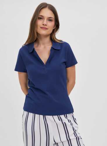 Футболка поло лакоста L-TS-4701 D.BLUE