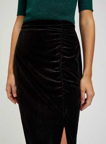 Спідниця велюр Z-SC-4215 BLACK