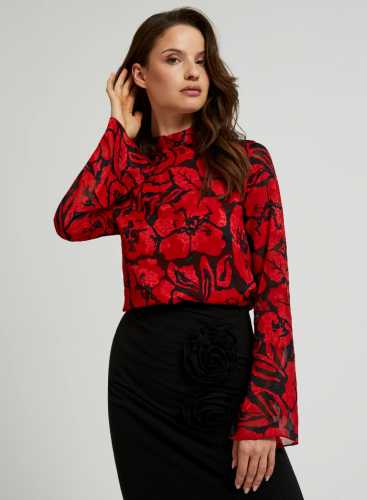 Блузка Z-KO-4543 BLACK_RED