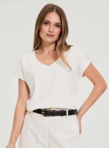 Футболка L-TS-4929 OFF WHITE