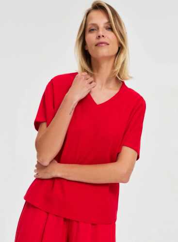 Футболка лакоста L-TS-4699 RED