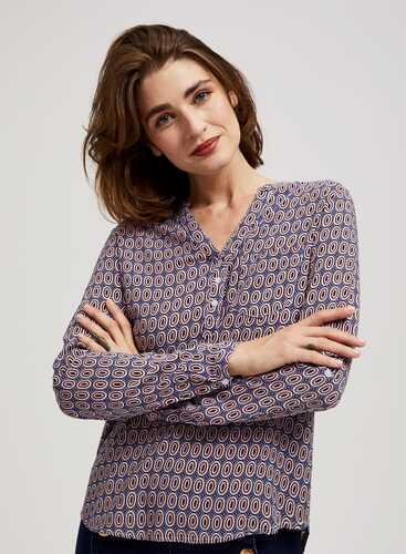 Блузка Z-KO-4205 L.BLUE