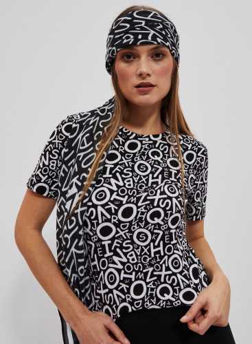 Футболка L-TS-4098 BLACK_WHITE