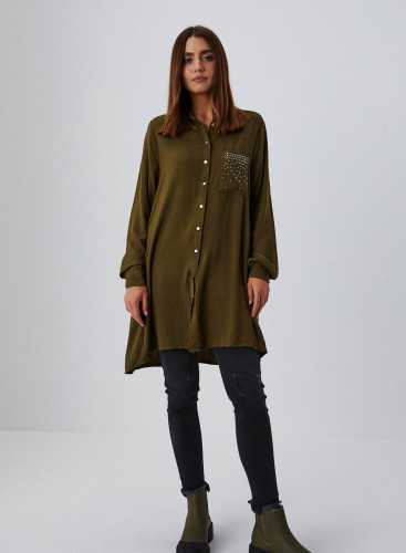 Блузка Z-KO-3622 D.OLIVE