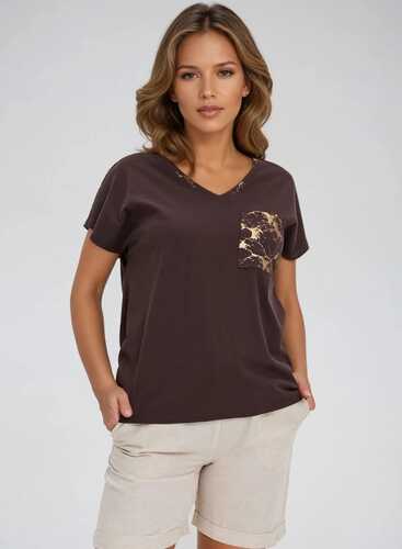 Футболка L-TS-4720 BROWN