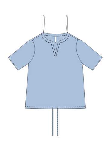 Блузка L-KO-4935 L.BLUE