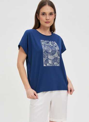 Футболка L-TS-4746 D.BLUE