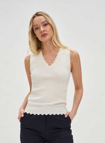 Топ в'язаний L-TS-4717 OFF WHITE