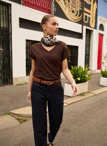 Футболка L-TS-4951 D.BROWN