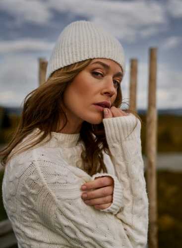 Шапка Z-CZ-4813 OFF WHITE MEL