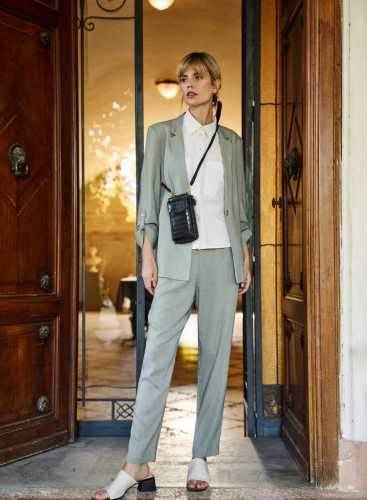 Штани з додаванням льону L-SP-4635 OLIVE