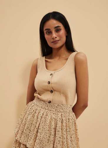 Майка L-TS-4056 D.BEIGE