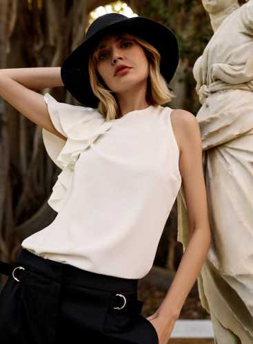 Блузка L-KO-4632 OFF WHITE